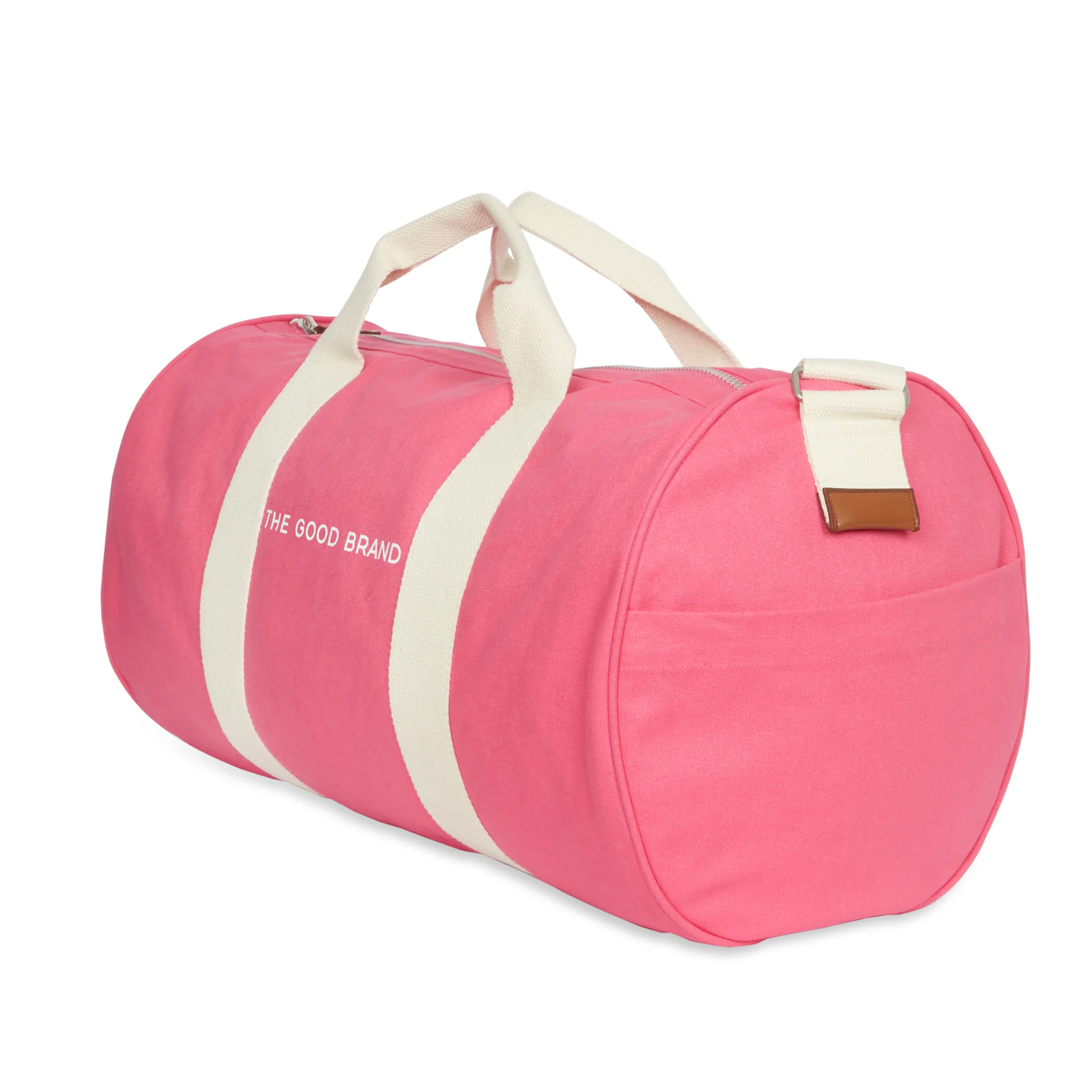 Hot pink top duffle bag